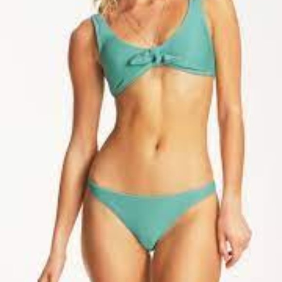 NWT!! Billabong Tanlines Tropic Bikini Bottom Sea Green Size Large - Picture 2 of 8